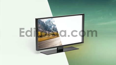 Minimalist Monitor TV Mockup Set.3