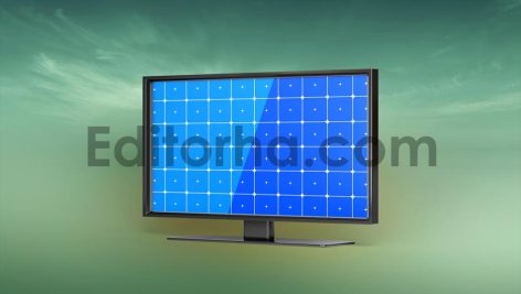 Minimalist Monitor TV Mockup Set.4