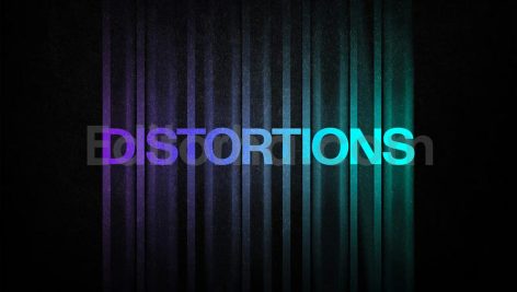 Color Distortion Text Effect