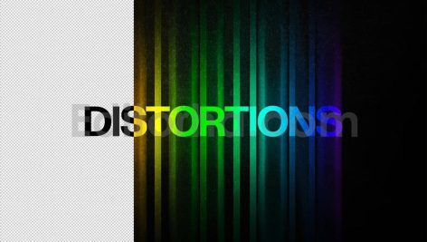 Color Distortion Text Effect