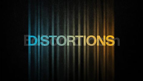 Color Distortion Text Effect