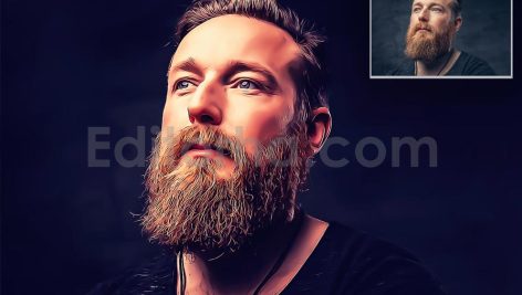 دانلود اکشن فتوشاپ نقاشی کارتونی روغنی