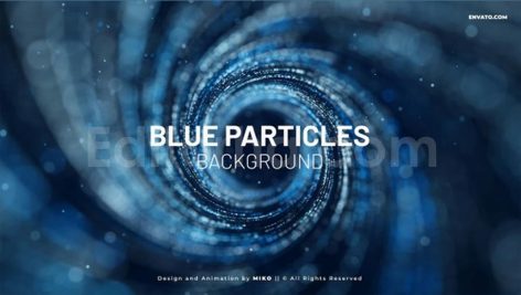 Blue Particles Background