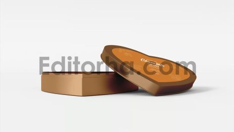 Chocolate Tin Can Branding Mockup Set.3