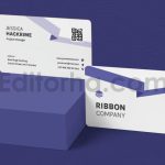 دانلود فایل لایه باز کارت ویزیت آبی