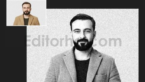دانلود افکت فتوشاپی عکس به سبک هافتون (نیم تُن کلاسیک)