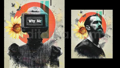 Surreal Retro Futuristic Photo Effect