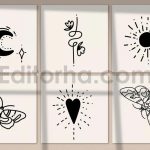 Line Art Abstract Insta Logo Kit