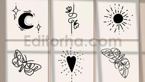 Line Art Abstract Insta Logo Kit