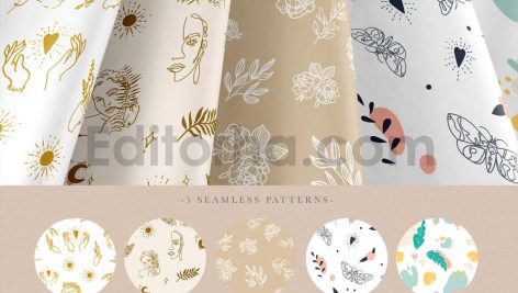 Line Art Abstract Insta Logo Kit