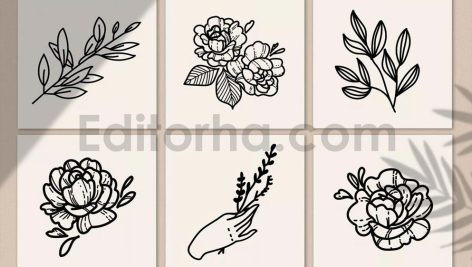 Line Art Abstract Insta Logo Kit