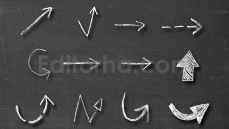 دانلود مجموعه ۲۵ اورلی پیکان گچی ۲۵ Chalk Arrow Overlay