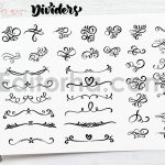 Vector flourish dividers SVG