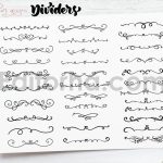 Vector flourish dividers SVG