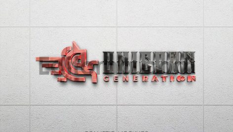 Realistic Mockup Logo 3D Reflection 7