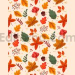 دانلود فایل لایه باز پترن پاییزی بدون درز Autumn Pattern