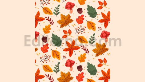 دانلود فایل لایه باز پترن پاییزی بدون درز Autumn Pattern