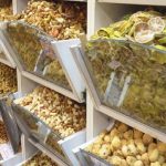 Nuts and dried fruits at Tajrish Bazaar of Tehran, Iran