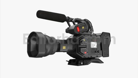 Professional Broadcast 4K Camcorder with Microphone