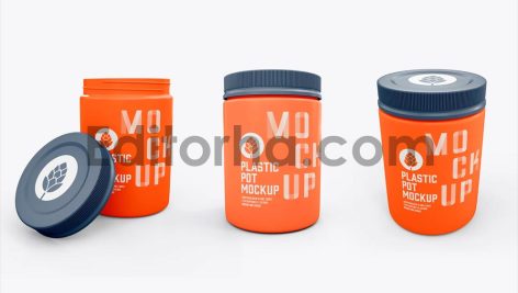 Food Plastic Pot Mockup1