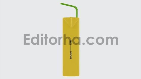 Juice Carton Box with Straw Mockup5