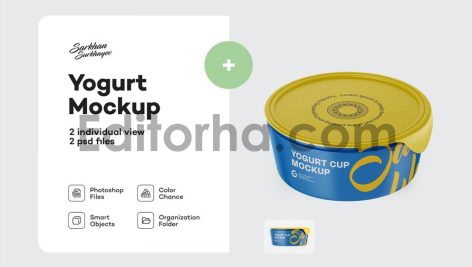 Matte Yogurt Cup Mockup9