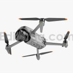 Modern Quadcopter Drone with Integrated Camera