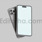 Modern smartphone with three lenses