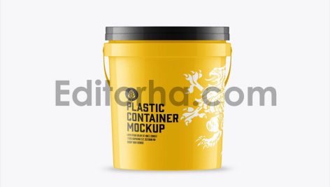 Plastic Paint Bucket Mockup1