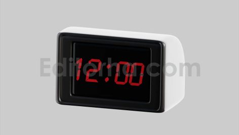 Retro digital alarm clock