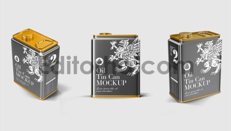 Vintage Oil Tin Can Mockup1
